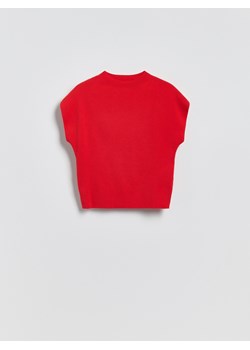 Reserved - Bluzka ze stójką - czerwony ze sklepu Reserved w kategorii Swetry damskie - zdjęcie 188461058