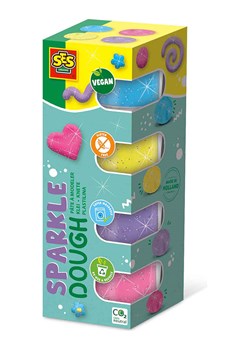 SES Plastelina (4 szt.) "Feel good - Sparkle" - 4 x 90 g - 12 m+ ze sklepu Limango Polska w kategorii Zabawki - zdjęcie 188461438