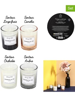 THE HOME DECO FACTORY Świece zapachowe (4 szt.) - 4 x 50 g ze sklepu Limango Polska w kategorii Świece i dyfuzory - zdjęcie 188463935