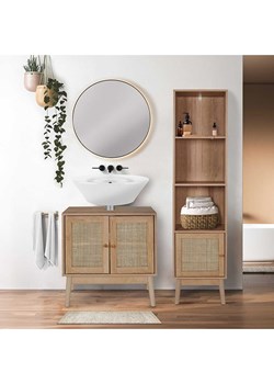 Ethnical Life Szafka w kolorze jasnobrązowym pod umywalkę - 60 x 70 x 30 cm ze sklepu Limango Polska w kategorii Szafy - zdjęcie 188464118