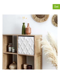 The Home Deco Kids Skrzynki (2 szt.) w kolorze beżowym - 30 x 30 x 30 cm ze sklepu Limango Polska w kategorii Pojemniki kuchenne - zdjęcie 188464147