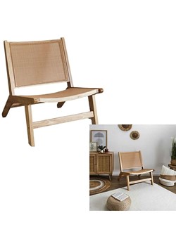 Ethnical Life Fotel "Bali" w kolorze jasnobrązowym - 64 x 75 x 71 cm ze sklepu Limango Polska w kategorii Pufy i siedziska - zdjęcie 188464218