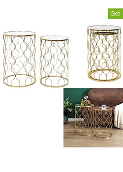 Ethnical Life Stoliki (2 szt.) w kolorze złotym ze sklepu Limango Polska w kategorii Stoliki kawowe - zdjęcie 188464269