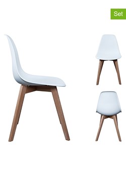 Ethnical Life Krzesła (2 szt.) w kolorze białym - 46,2 x 86,4 x 52 cm ze sklepu Limango Polska w kategorii Meble - zdjęcie 188464429