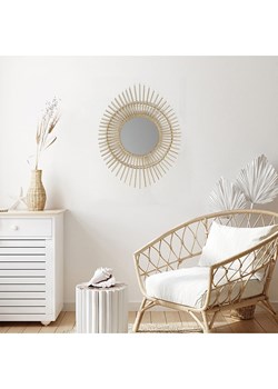 THE HOME DECO FACTORY Lustro ścienne w kolorze beżowym - Ø 58 cm ze sklepu Limango Polska w kategorii Lustra - zdjęcie 188464527