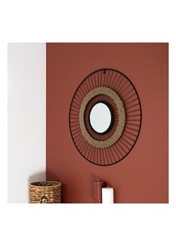 Ethnical Life Lustro ścienne w kolorze czarnym - Ø 60 cm ze sklepu Limango Polska w kategorii Lustra - zdjęcie 188464549