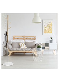 THE HOME DECO FACTORY Wieszak "Miko" w kolorze beżowo-białym na ubrania - wys. 180 cm ze sklepu Limango Polska w kategorii Szafy - zdjęcie 188464648