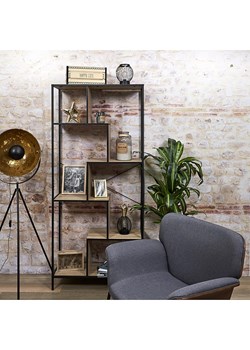 Ethnical Life Regał "Edison" w kolorze brązowo-czarnym - 80 x 180 x 30 cm ze sklepu Limango Polska w kategorii Regały i witryny - zdjęcie 188464759