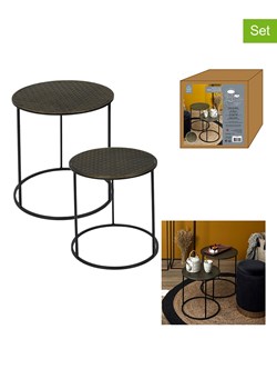 Ethnical Life Stoliki (2 szt.) w kolorze czarno-złotym ze sklepu Limango Polska w kategorii Stoliki kawowe - zdjęcie 188464787