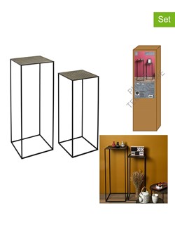 Ethnical Life Stoliki (2 szt.) w kolorze czarno-złotym ze sklepu Limango Polska w kategorii Stoliki kawowe - zdjęcie 188464797