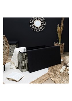 Ethnical Life Ławka w kolorze czarno-białym ze schowkiem - 76 x 38 x 38 cm ze sklepu Limango Polska w kategorii Meble - zdjęcie 188464938