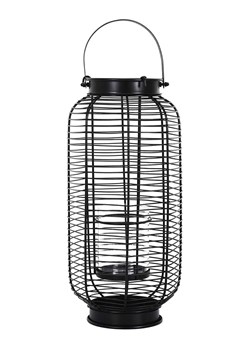 THE HOME DECO FACTORY Lampion w kolorze czarnym - 19 x 42,5 x 18 cm ze sklepu Limango Polska w kategorii Świeczniki - zdjęcie 188465106
