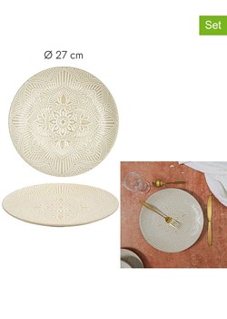 Ethnical Life Talerze obiadowe (6 szt.) "Sahara" w kolorze beżowym - Ø 27 cm ze sklepu Limango Polska w kategorii Naczynia - zdjęcie 188465439