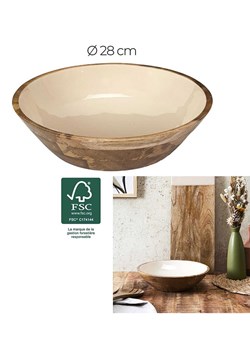 Ethnical Life Miska w kolorze brązowo-beżowym - Ø 28 cm ze sklepu Limango Polska w kategorii Naczynia - zdjęcie 188465508