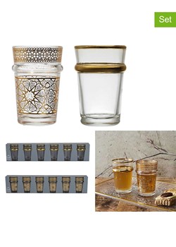 Ethnical Life Szklanki (6 szt.) w kolorze złotym - 130 ml (produkt niespodzianka) ze sklepu Limango Polska w kategorii Naczynia - zdjęcie 188465608