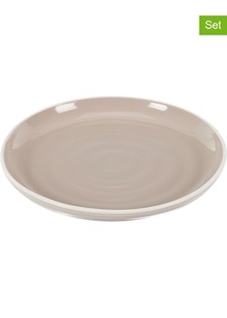 Ethnical Life Talerze (12 szt.) "Bicolore" w kolorze beżowym - Ø 20 cm ze sklepu Limango Polska w kategorii Naczynia - zdjęcie 188465739