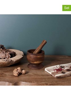 Make a Wish 2-częściowy zestaw w kolorze brązowym ze sklepu Limango Polska w kategorii Młynki do soli i pieprzu - zdjęcie 188465915