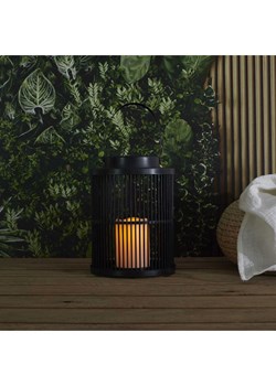 Ethnical Life Solarna lampa LED w kolorze czarnym - wys. 25 x Ø 18 cm ze sklepu Limango Polska w kategorii Oświetlenie - zdjęcie 188465956