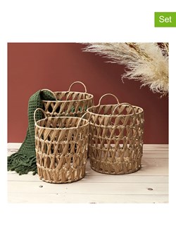 Ethnical Life Kosze (3 szt.) w kolorze jasnobrązowym ze sklepu Limango Polska w kategorii Pojemniki kuchenne - zdjęcie 188465996