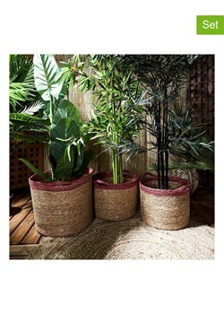 Ethnical Life Kosze (3 szt.) w kolorze beżowo-czerwonym ze sklepu Limango Polska w kategorii Pojemniki kuchenne - zdjęcie 188466018