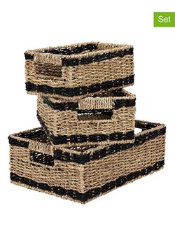 Ethnical Life Kosze (3 szt.) w kolorze jasnobrązowym ze sklepu Limango Polska w kategorii Pojemniki kuchenne - zdjęcie 188466039