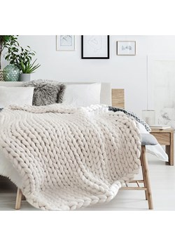 THE HOME DECO FACTORY Pled w kolorze białym - 150 x 120 cm ze sklepu Limango Polska w kategorii Tekstylia - zdjęcie 188466255