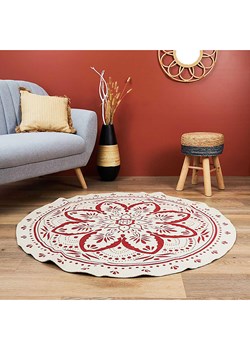 Ethnical Life Dywan w kolorze pomarańczowo-beżowym  - Ø 120 cm ze sklepu Limango Polska w kategorii Dywany - zdjęcie 188466485