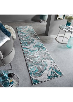 Flair Rugs Chodnik w kolorze niebiesko-szarym ze wzorem ze sklepu Limango Polska w kategorii Dywany - zdjęcie 188467095