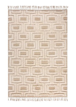 Flair Rugs Wełniany dywan "Kerra" w kolorze kremowo-beżowym ze sklepu Limango Polska w kategorii Dywany - zdjęcie 188467245