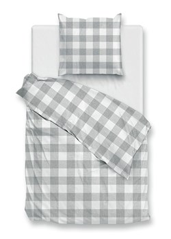 Zo!Home Komplet pościeli "Quattro di Lino" w kolorze biało-jasnoszarym ze sklepu Limango Polska w kategorii Pościele - zdjęcie 188468768