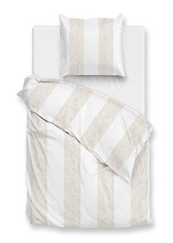 Zo!Home Komplet pościeli "Tratti di Satinado" w kolorze biało-beżowym z mako-satyny ze sklepu Limango Polska w kategorii Pościele - zdjęcie 188468897