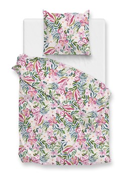 Zo!Home Komplet pościeli satynowej "Evita" w kolorze zielono-jasnoróżowym ze sklepu Limango Polska w kategorii Pościele - zdjęcie 188469119