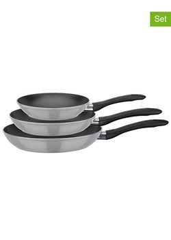 GSW Patelnie (3 szt.) "Nova" w kolorze szarym ze sklepu Limango Polska w kategorii Garnki - zdjęcie 188469317