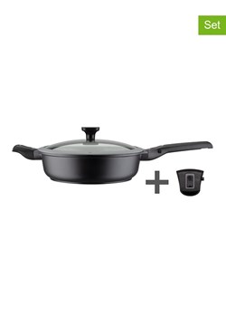 GSW 2-częściowy zestaw "Easy Click" w kolorze czarnym - Ø 28 cm ze sklepu Limango Polska w kategorii Garnki - zdjęcie 188469426