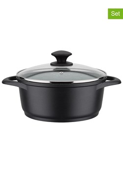 GSW 2-częściowy zestaw "Gourmet" w kolorze czarnym - Ø 28 cm ze sklepu Limango Polska w kategorii Garnki - zdjęcie 188469457