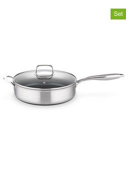 GSW 2-częściowy zestaw "Inoxxa" w kolorze srebrnym - Ø 28 cm ze sklepu Limango Polska w kategorii Garnki - zdjęcie 188469709