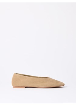 Mohito - Skórzane beżowe baleriny - beżowy ze sklepu Mohito w kategorii Balerinki - zdjęcie 188470089
