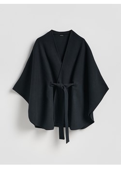 Reserved - Ponczo z wiązaniem - czarny ze sklepu Reserved w kategorii Poncza - zdjęcie 188470378