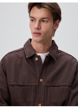 Reserved - Jeansowa koszula comfort fit - dark grey jeans ze sklepu Reserved w kategorii Koszule męskie - zdjęcie 188470548