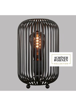 FH Lighting Lampa stołowa "Cage" w kolorze czarnym - wys. 25 x Ø 16 cm ze sklepu Limango Polska w kategorii Oświetlenie - zdjęcie 188471096