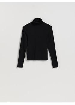 Reserved - Longsleeve z golfem - czarny ze sklepu Reserved w kategorii Bluzki damskie - zdjęcie 188471529