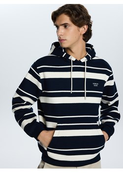 Reserved - Bluza z kapturem - granatowy ze sklepu Reserved w kategorii Bluzy męskie - zdjęcie 188472608