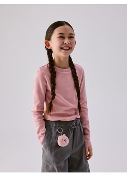 Reserved - Gładka koszulka - różowy ze sklepu Reserved w kategorii Bluzki dziewczęce - zdjęcie 188472736