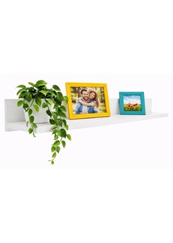 Biała Nowoczesna Półka Wisząca 80 Cm H2-D13 ze sklepu Edinos.pl w kategorii Półki - zdjęcie 188473296