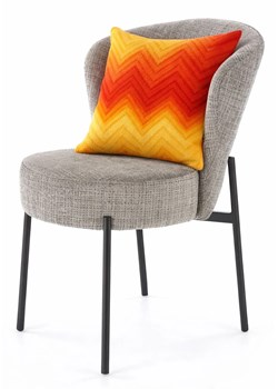 Tapicerowane popielate krzesło nowoczesne H1-G18 ze sklepu Edinos.pl w kategorii Krzesła - zdjęcie 188473335