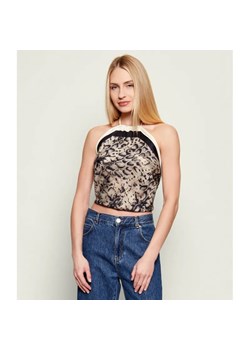 Pinko Top SYNCHRO | Cropped Fit | z dodatkiem jedwabiu ze sklepu Gomez Fashion Store w kategorii Bluzki damskie - zdjęcie 188473895