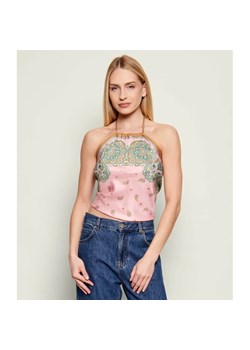 Pinko Top SYNCHRO | Cropped Fit | z dodatkiem jedwabiu ze sklepu Gomez Fashion Store w kategorii Bluzki damskie - zdjęcie 188473896