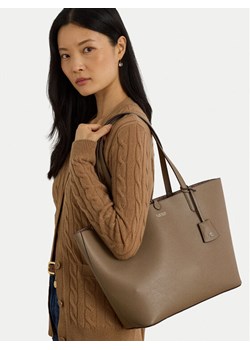 Torebka LAUREN RALPH LAUREN 431795329072 Brązowy ze sklepu eobuwie.pl w kategorii Torby Shopper bag - zdjęcie 188473996
