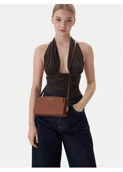 Torebka MICHAEL Michael Kors 32R6GQ6C1L Brązowy ze sklepu eobuwie.pl w kategorii Listonoszki - zdjęcie 188474009