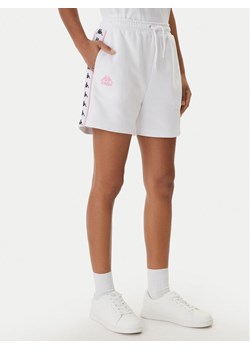 Kappa Szorty sportowe Banda Ivissa 361R6NW Biały Regular Fit ze sklepu MODIVO w kategorii Szorty - zdjęcie 188474139